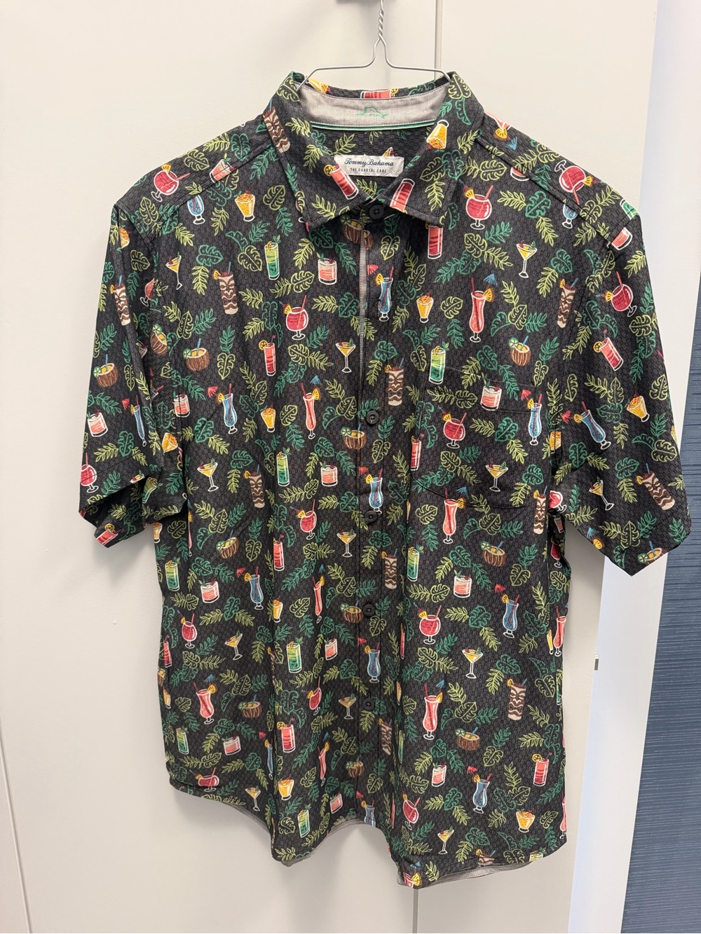 Tommy Bahama Short-Sleeve Cocktail Print Button-Down Shirt